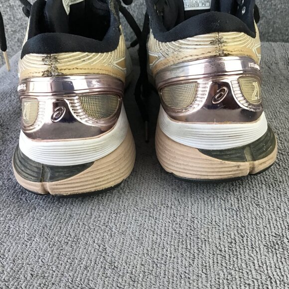 Asics Gel-Nimbus 21 Platinum White/Frosted Almond Women's Sz 8 - Picture 11 of 13